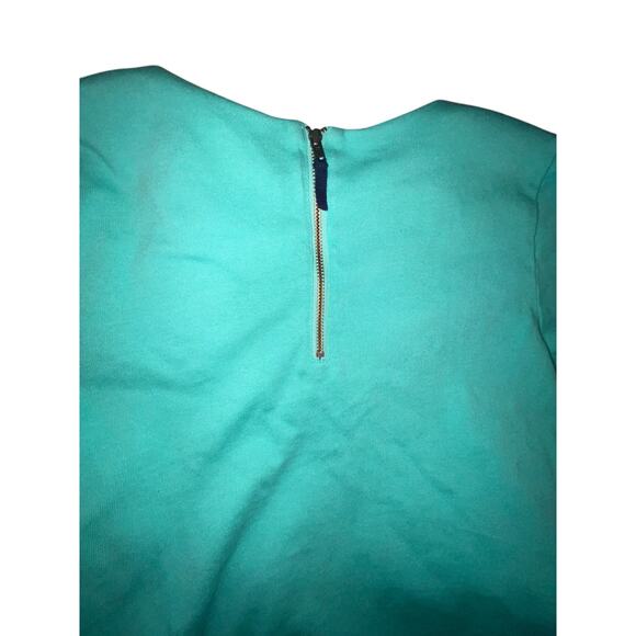 Crewcuts Outlet Girls’ Aqua Blue Embellished Cotton Top – Size 14 J.Crew Factory - Picture 6 of 7